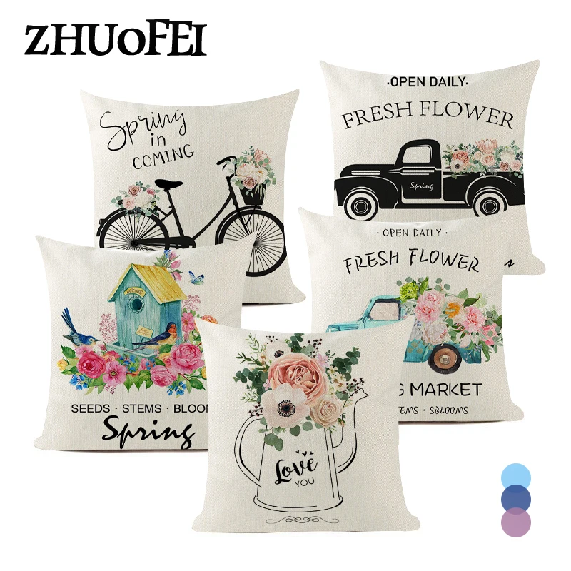 Bicycle Letter Printed Pillow Covers 18x18 Inch Flower Wreath Decorative Seat Chair Sofa Throw Pillowcase Linen Cushion Case
Bicycle Letter Printed Pillow Covers 18x18 Inch Flower Wreath Decorative Seat Chair Sofa Throw Pillowcase Linen Cushion Case
