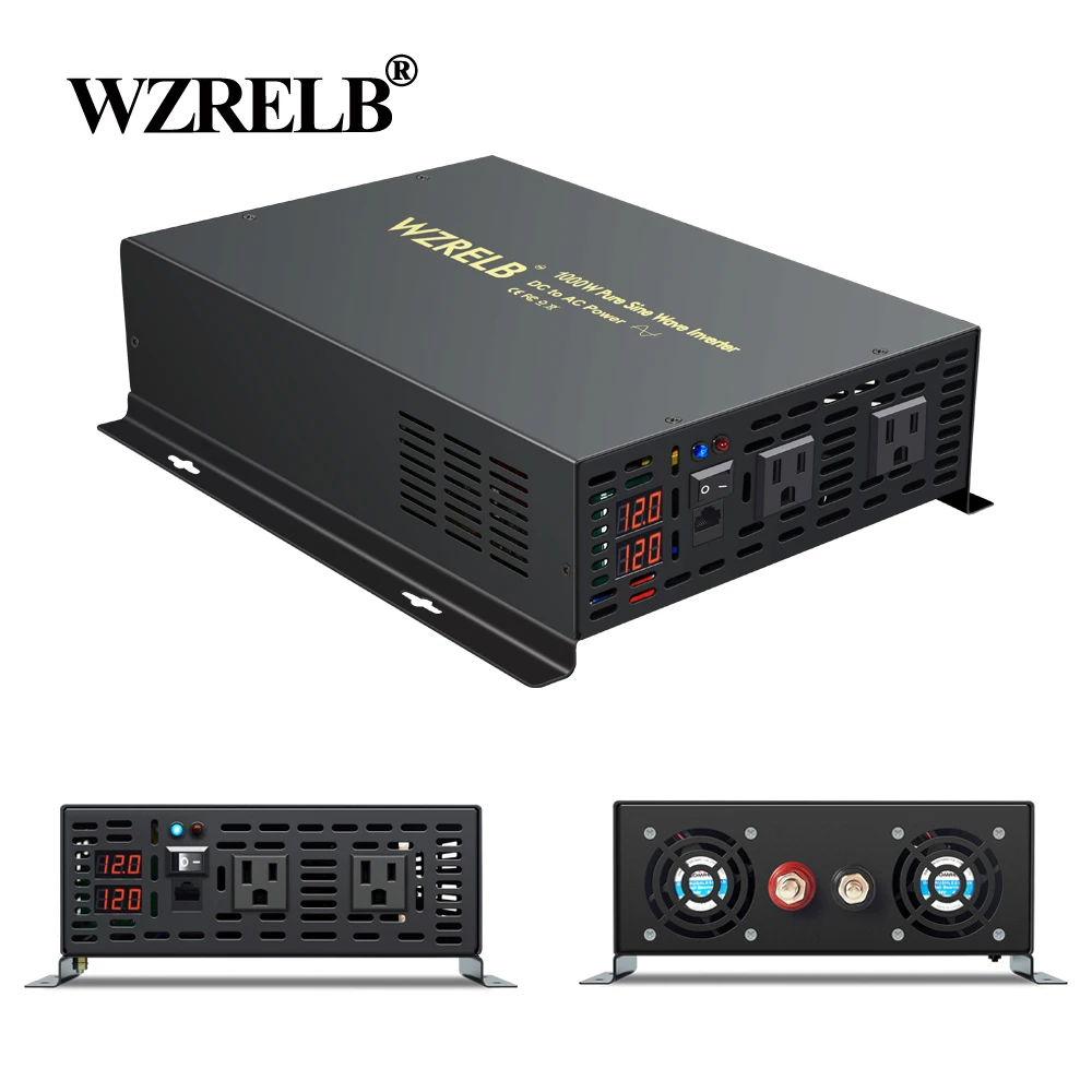 Wired Control Pure Sine Wave Solar Inverter Power 1000W Power Supply 12V/24V/110V DC to AC 110V/240V Solar Power Converter
Wired Control Pure Sine Wave Solar Inverter Power 1000W Power Supply 12V/24V/110V DC to AC 110V/240V Solar Power Converter