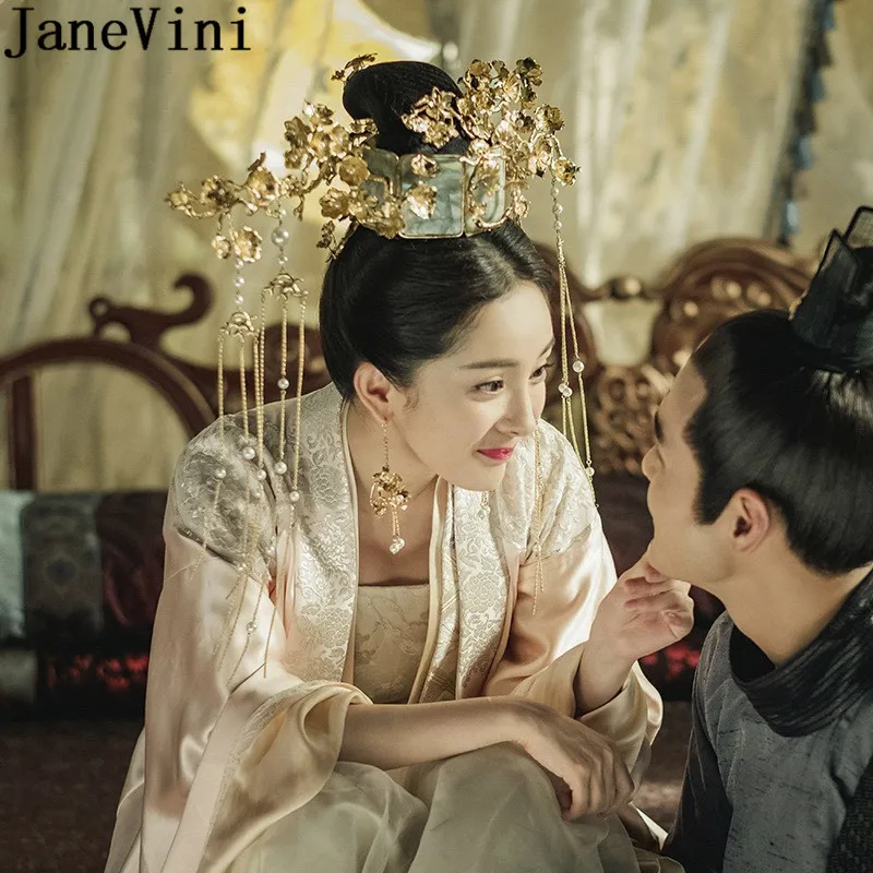 Китайские украшения для волос jaevini, свадебный головной убор Yang Mi, свадебные аксессуары для волос, длинная корона с кисточками, головной убор для вечеринки Fuyao
Китайские украшения для волос jaevini, свадебный головной убор Yang Mi, свадебные аксессуары для волос, длинная корона с кисточками, головной убор для вечеринки Fuyao