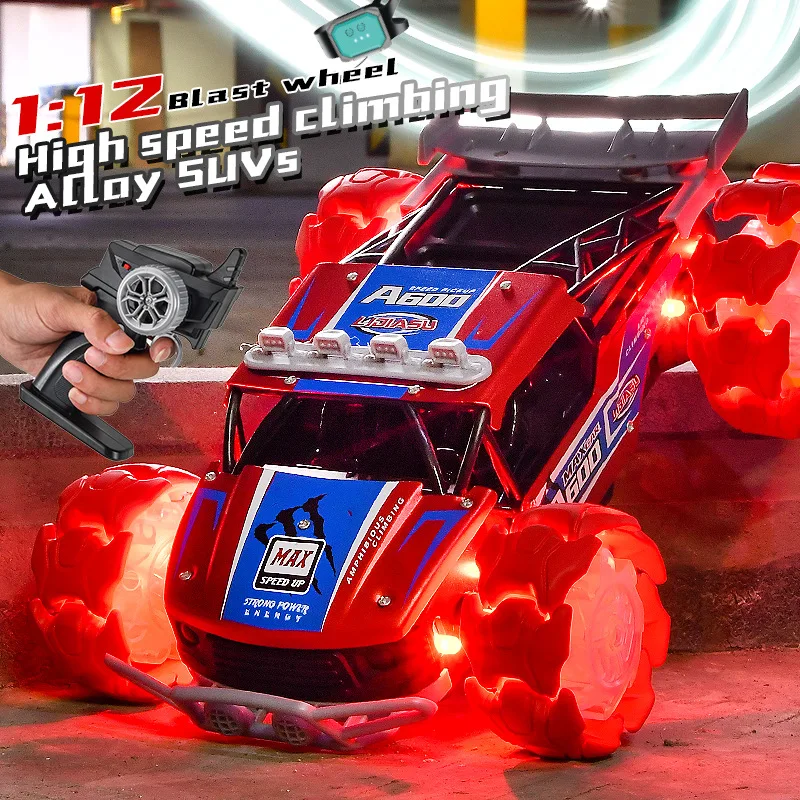 4WD Gesture Sensing High Speed Drift RC Car 1:12 360 Rotation Dynamic Music Cool Colorful Lights 45Min Off-Road RC Truck Model
4WD Gesture Sensing High Speed Drift RC Car 1:12 360 Rotation Dynamic Music Cool Colorful Lights 45Min Off-Road RC Truck Model