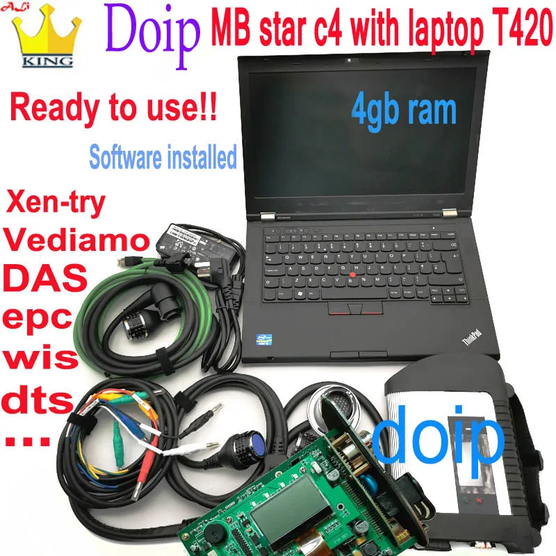Mb Star C4 SD Connect plus DOIP wifi 2021 12 Software Multiplexer with laptop T420 Car Diagnostic Tool Compact 4 ready to use
Mb Star C4 SD Connect plus DOIP wifi 2021 12 Software Multiplexer with laptop T420 Car Diagnostic Tool Compact 4 ready to use