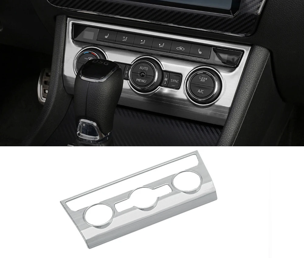 Car styling FOR Skoda superb 2015 2016 2017 Interior AC AIR Condtioner SWITCH CONTROL PANEL COVER STICKER TRIM MOLDING 
Car styling FOR Skoda superb 2015 2016 2017 Interior AC AIR Condtioner SWITCH CONTROL PANEL COVER STICKER TRIM MOLDING