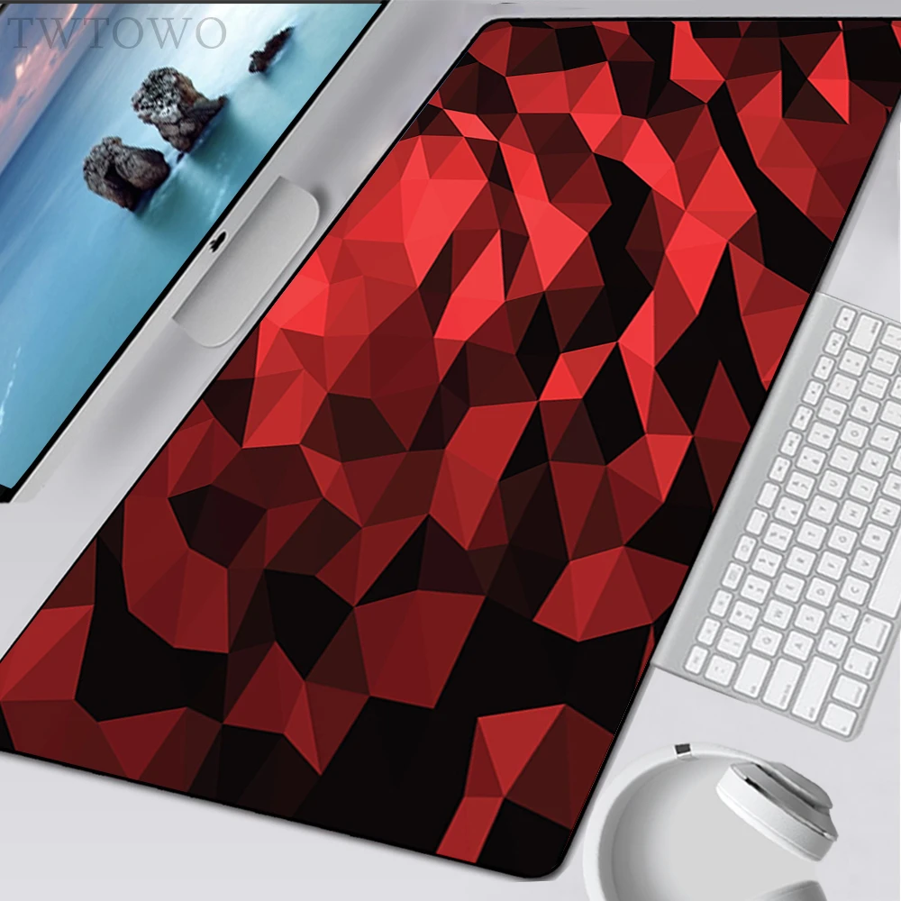 Mousepad New HD XXL Home Desk Mats MousePads Black Red Geometric Design Gamer Soft Anti-slip Carpet Office Mouse Mat Table Mat
Mousepad New HD XXL Home Desk Mats MousePads Black Red Geometric Design Gamer Soft Anti-slip Carpet Office Mouse Mat Table Mat