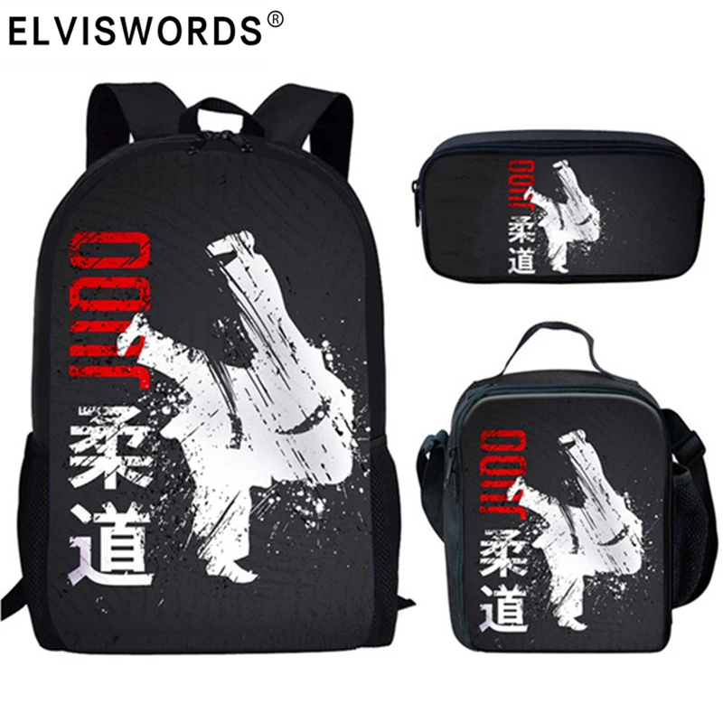 Школьные сумки с принтом ELVISWORDS Judo 3 шт./компл., большой школьный рюкзак для девочек-подростков, школьные ранцы для мальчиков, детские сумки для книг, Mochila Escolar
Школьные сумки с принтом ELVISWORDS Judo 3 шт./компл., большой школьный рюкзак для девочек-подростков, школьные ранцы для мальчиков, детские сумки для книг, Mochila Escolar
