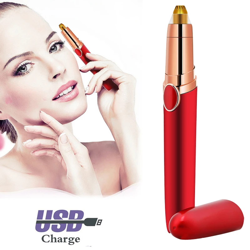 Portable Professional Electric Eyebrow Trimmer Lipstick Epilator Brows Hair Remover Instant Painless Eyebrow Razor USB Recharge
Portable Professional Electric Eyebrow Trimmer Lipstick Epilator Brows Hair Remover Instant Painless Eyebrow Razor USB Recharge