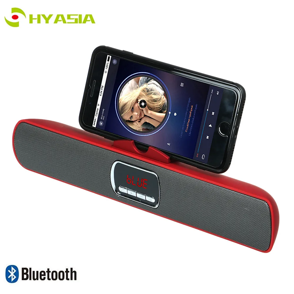 HYASIA LED Wireless Soundbar Bluetooth Speaker column Stereo FM Radio Portable Sound Bar TF USB Handsfree Mobile Phone Holder
HYASIA LED Wireless Soundbar Bluetooth Speaker column Stereo FM Radio Portable Sound Bar TF USB Handsfree Mobile Phone Holder