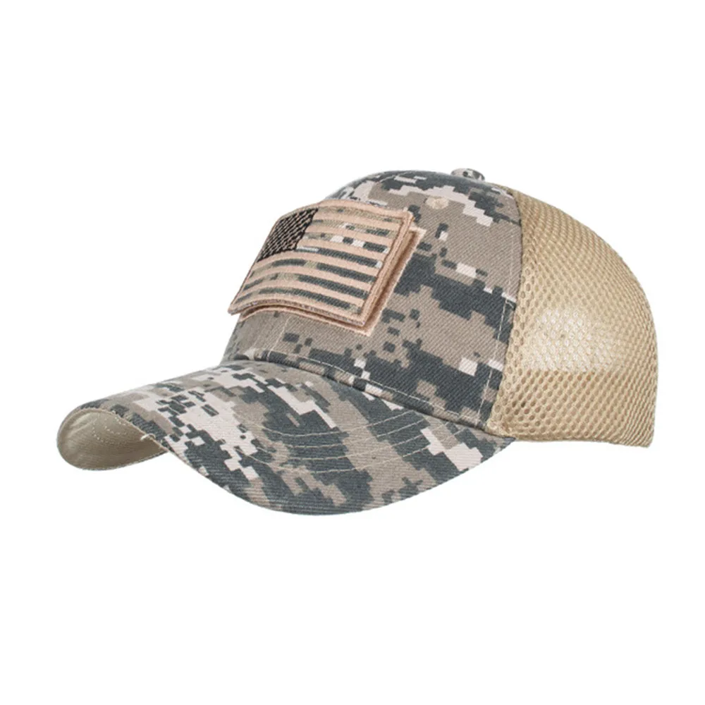 4colors American Flag Camouflage Baseball Cap Stickers Outdoor Adjustable Embroidered Hats Snapbacks Man Caps Summer Mesh Sunhat
4colors American Flag Camouflage Baseball Cap Stickers Outdoor Adjustable Embroidered Hats Snapbacks Man Caps Summer Mesh Sunhat