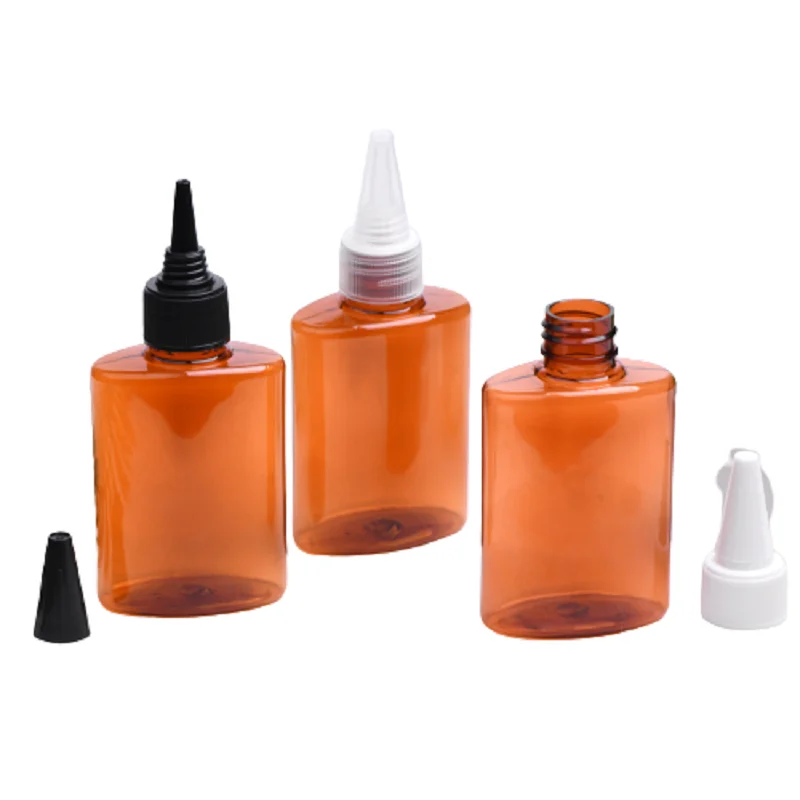 45Pcs Empty Brown Plastic Bottle 60ml PET Cosmetic Container Clear White Black Pointed Cover Flat Round Refillable Bottles
45Pcs Empty Brown Plastic Bottle 60ml PET Cosmetic Container Clear White Black Pointed Cover Flat Round Refillable Bottles
