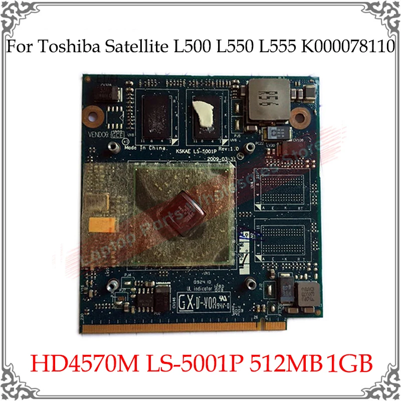 Original HD4570M HD 4570M Graphics Card 512MB 1GB For Toshiba Satellite L500 L550 L555 K000078110 LS-5001P Display Video Card
Original HD4570M HD 4570M Graphics Card 512MB 1GB For Toshiba Satellite L500 L550 L555 K000078110 LS-5001P Display Video Card