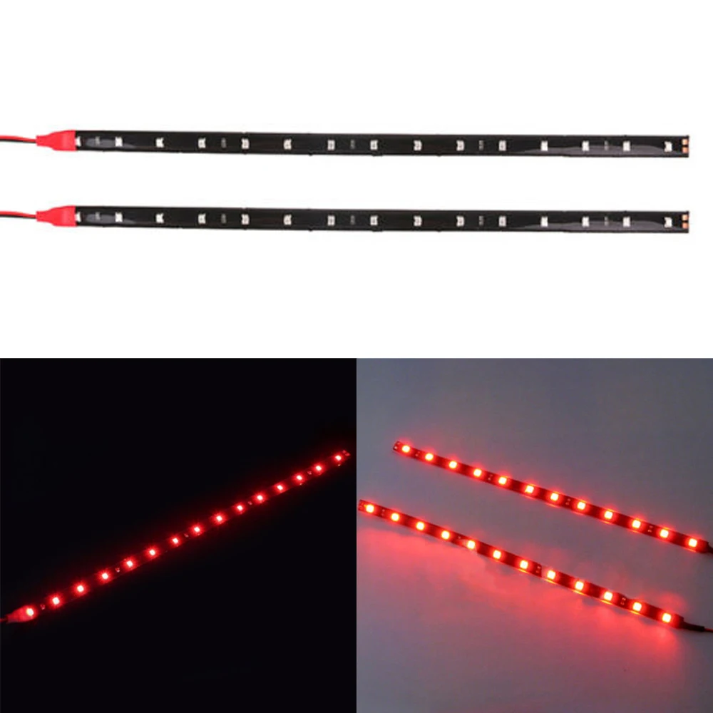 2Pcs Red LED Strip Auto Interior Car Styling Lights DC 12V 5050 SMD 12LED Waterproof Flexible Motorcycle Bicycle Lamps 30CM
2Pcs Red LED Strip Auto Interior Car Styling Lights DC 12V 5050 SMD 12LED Waterproof Flexible Motorcycle Bicycle Lamps 30CM