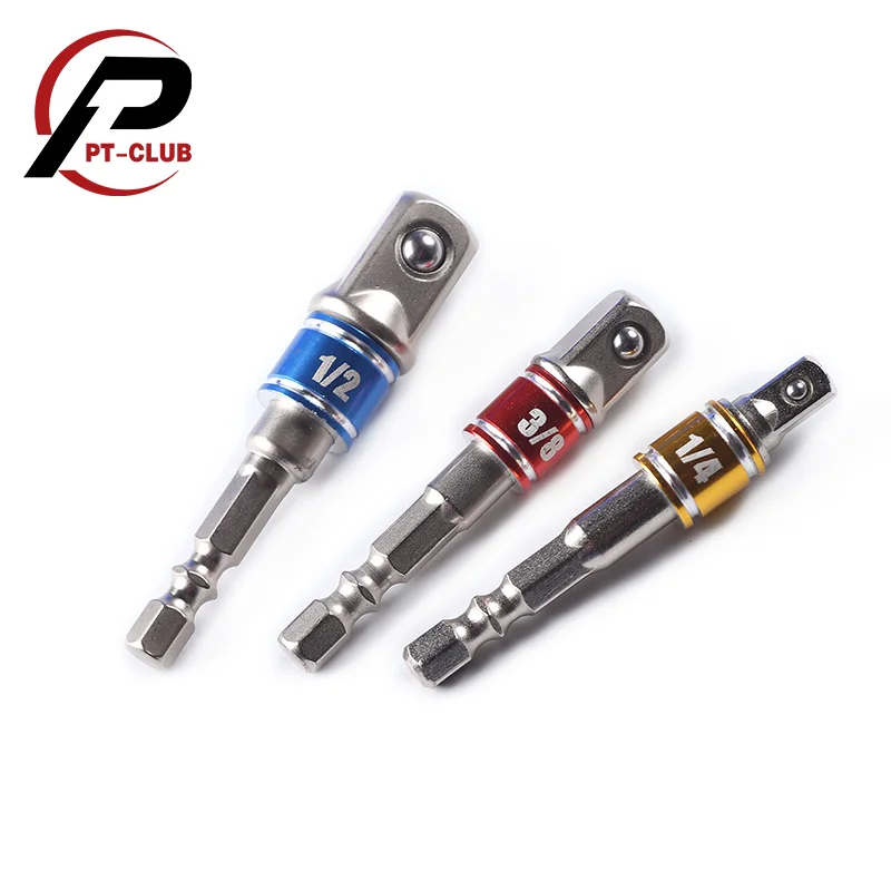 3Pcs Impact Grade Socket Adapter Set Turns Power Drill Into High Speed Nut Driver 1/4'' Hex Shank 1/4" 3/8" 1/2" Bit Set
3Pcs Impact Grade Socket Adapter Set Turns Power Drill Into High Speed Nut Driver 1/4'' Hex Shank 1/4" 3/8" 1/2" Bit Set