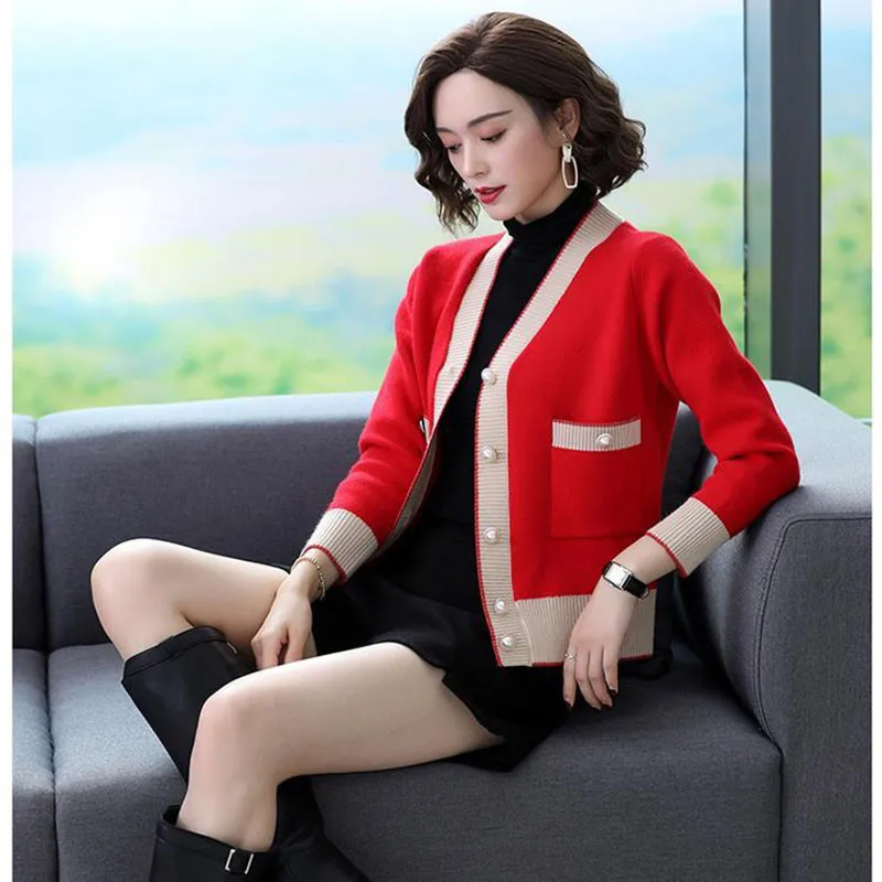 Women Spring Autumn Fashion Knit Cardigan 2023 New Coat Female Short Sweater Loose Casual Tops Femme Sweater A433
Women Spring Autumn Fashion Knit Cardigan 2023 New Coat Female Short Sweater Loose Casual Tops Femme Sweater A433