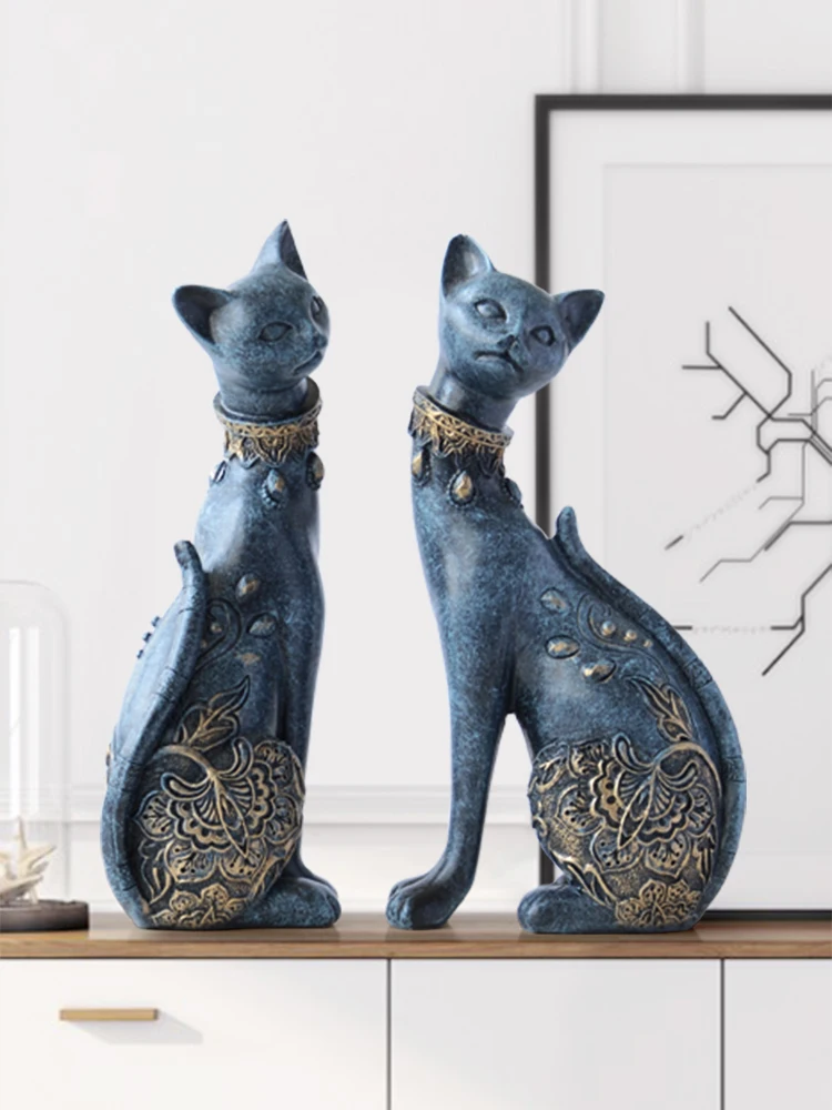 Статуэтка кошки, декоративная статуя из смолы для украшения дома, европейский креативный свадебный подарок, фигурка животного, скульптура для домашнего декора
Статуэтка кошки, декоративная статуя из смолы для украшения дома, европейский креативный свадебный подарок, фигурка животного, скульптура для домашнего декора