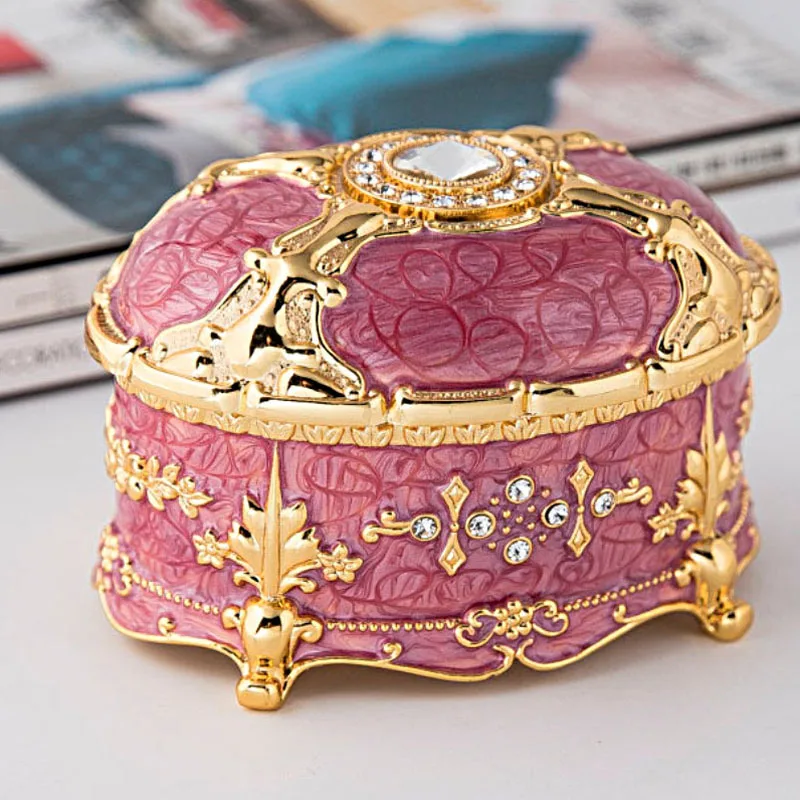 2021 Creative Oval Trinket Jewelry Box Ornate Ring Earrings Treasure Case Keepsake Box Organizer Valentine Christmas Gift
2021 Creative Oval Trinket Jewelry Box Ornate Ring Earrings Treasure Case Keepsake Box Organizer Valentine Christmas Gift