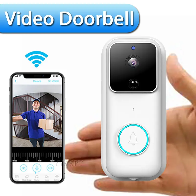 Wifi Doorbell 1080P Wireless Video Call Two Way Audio Smart Home Ring Remote Control Digital Outdoor Door Peephole Bell Camera
Wifi Doorbell 1080P Wireless Video Call Two Way Audio Smart Home Ring Remote Control Digital Outdoor Door Peephole Bell Camera