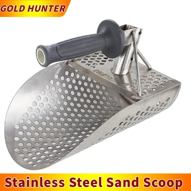 Gold Hunter Metal Detector Stainless Steel Sand Scoop Metal Detector Beach Sand Scoop Shovel
Gold Hunter Metal Detector Stainless Steel Sand Scoop Metal Detector Beach Sand Scoop Shovel