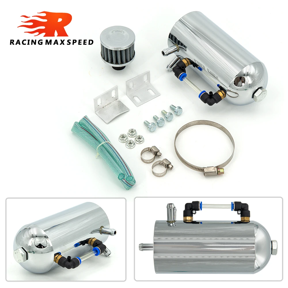 Aluminum Car Styling Universal Oil Catch Tank Reservoir Engine Fuel Seperator Can with Air Filter 500ml 3*10MM
Aluminum Car Styling Universal Oil Catch Tank Reservoir Engine Fuel Seperator Can with Air Filter 500ml 3*10MM