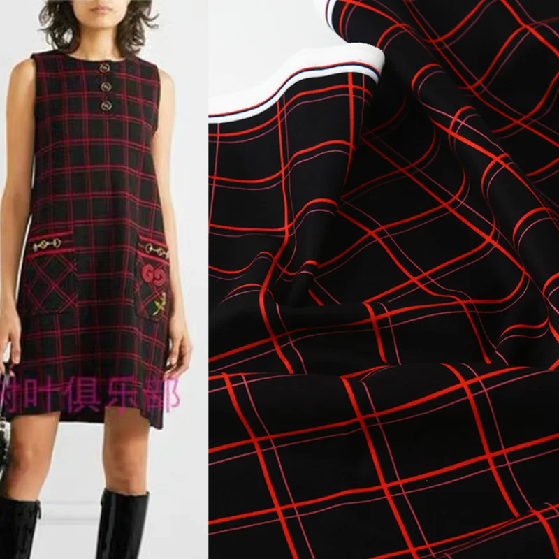 Italian Luxury Brand 100% Polyester Red Tartan Printed Fabric Autumn Winter Apparel Fabrics Wholesale Cloth for Dress Per Meter
Italian Luxury Brand 100% Polyester Red Tartan Printed Fabric Autumn Winter Apparel Fabrics Wholesale Cloth for Dress Per Meter