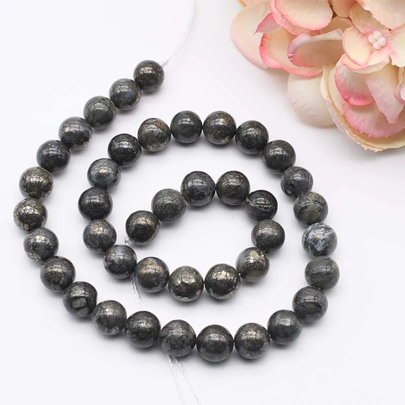 Natural Stone Pyrite Beads Round Loose Spacer Beads For Jewelry Making Diy Bracelets Necklace 15"Inch
Natural Stone Pyrite Beads Round Loose Spacer Beads For Jewelry Making Diy Bracelets Necklace 15"Inch
