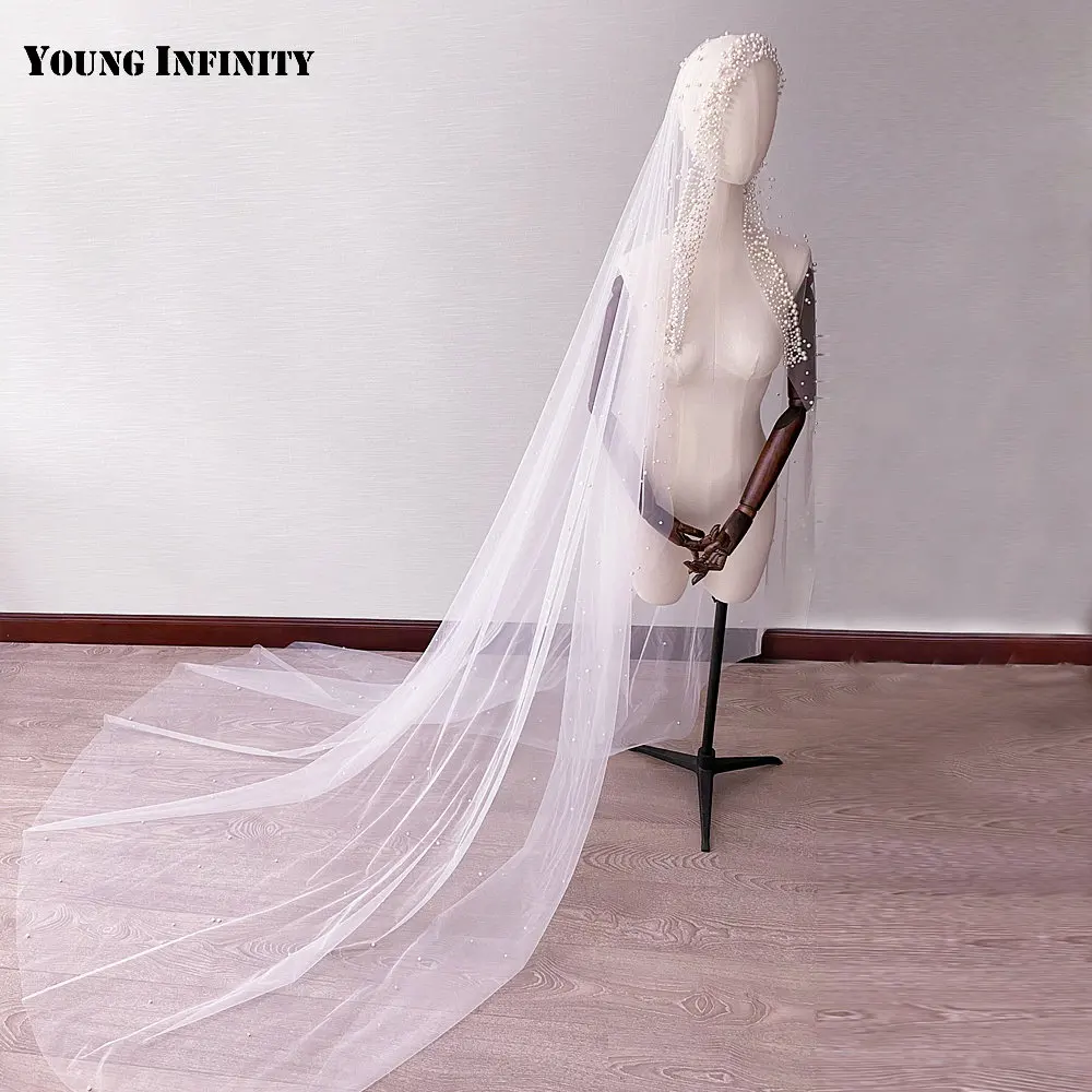 Real Photos 1 Layer Long Bridal Veils White Ivory With Pearls Chapel Wedding Veil Wedding Accessor
Real Photos 1 Layer Long Bridal Veils White Ivory With Pearls Chapel Wedding Veil Wedding Accessor
