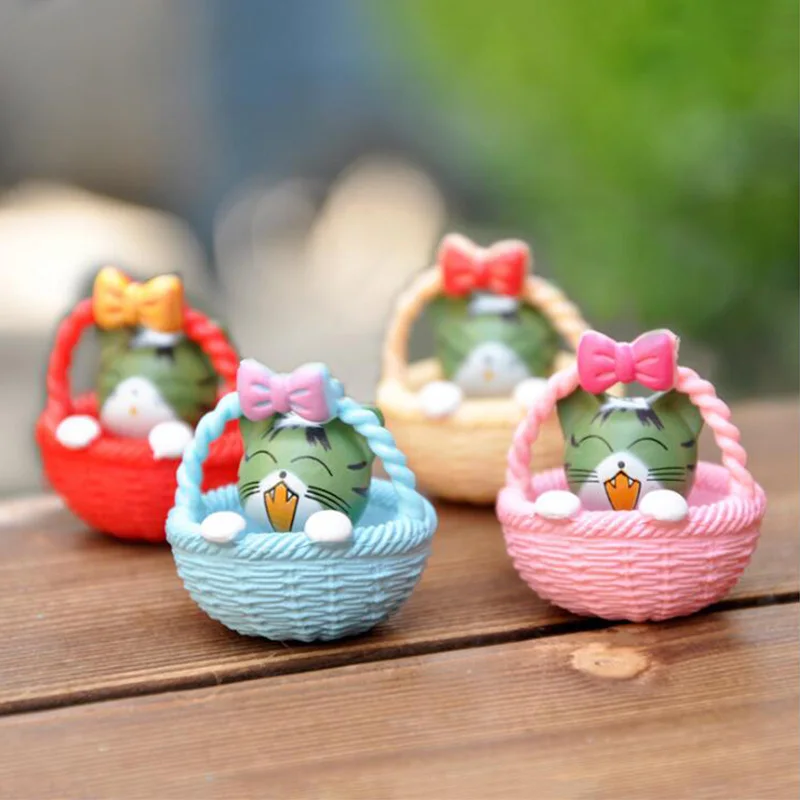 4PCS/Lots Cute Cheese Chis Cats Basket Kitten Models Statue Figurine Miniatures Fairy Garden Decor Toys DIY Decoration Gifts
4PCS/Lots Cute Cheese Chis Cats Basket Kitten Models Statue Figurine Miniatures Fairy Garden Decor Toys DIY Decoration Gifts