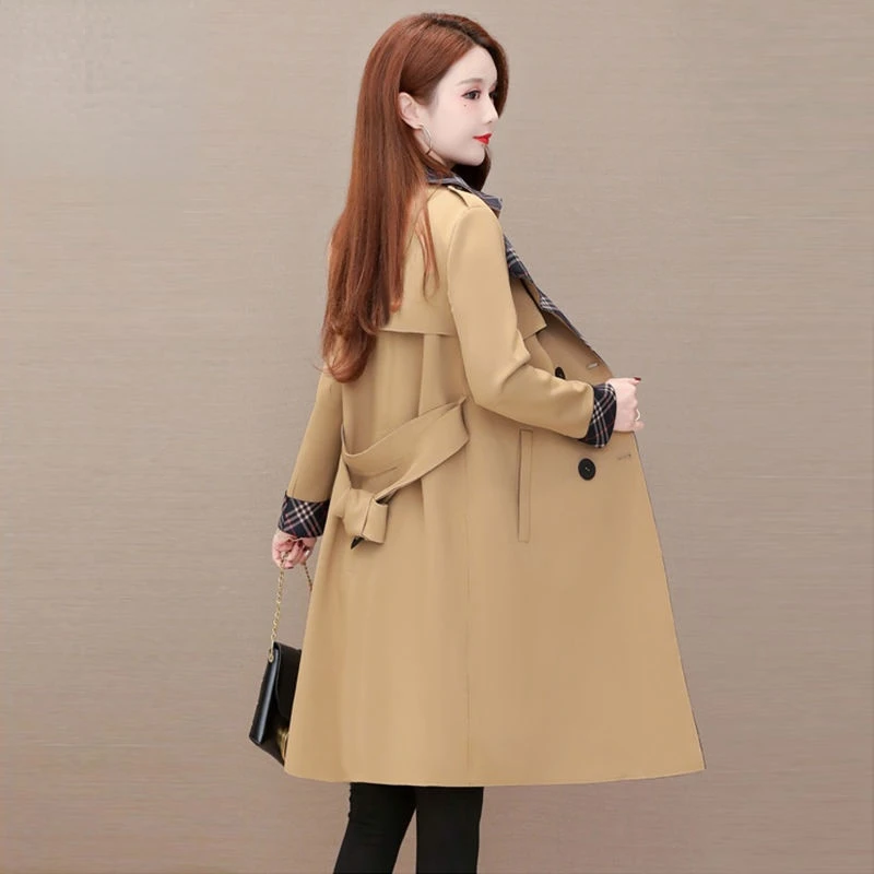 2021 New Korean Women's Spring New Lace-up Double-breasted Mid-length Slim Loose Coat Trench Coat for Women's Clothing Ki1402
2021 New Korean Women's Spring New Lace-up Double-breasted Mid-length Slim Loose Coat Trench Coat for Women's Clothing Ki1402