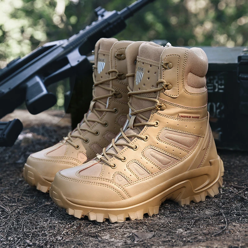 Training boots high-top combat men's boots desert land tactical boots special forces flight training boots outdoor hiking boots
Training boots high-top combat men's boots desert land tactical boots special forces flight training boots outdoor hiking boots