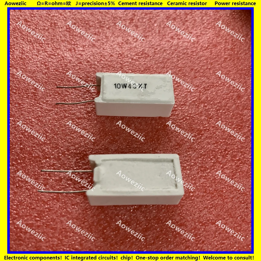 10Pcs 10W43KJ RX27-5 Vertical Cement Resistance 10W 43K ohm 43KR 43KRJ 43000R Ceramic Resistance precision 5% Power resistance
10Pcs 10W43KJ RX27-5 Vertical Cement Resistance 10W 43K ohm 43KR 43KRJ 43000R Ceramic Resistance precision 5% Power resistance