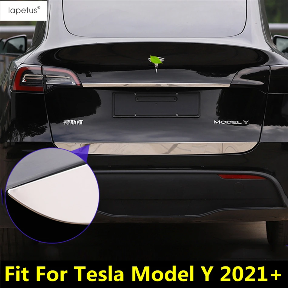 Rear Trunk Gate Tail Door Overlay Strip Decoration Cover Trim For Tesla Model Y 2021 2022 Stainless Steel Accessories Exterior
Rear Trunk Gate Tail Door Overlay Strip Decoration Cover Trim For Tesla Model Y 2021 2022 Stainless Steel Accessories Exterior