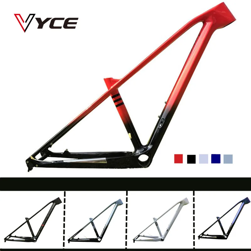 VYCE-Full Carbon Fiber Mountain Bike Frame, MTB Bicycle Frameset, 27.5 in, T1000, 15.5 in, 17.5 in
VYCE-Full Carbon Fiber Mountain Bike Frame, MTB Bicycle Frameset, 27.5 in, T1000, 15.5 in, 17.5 in