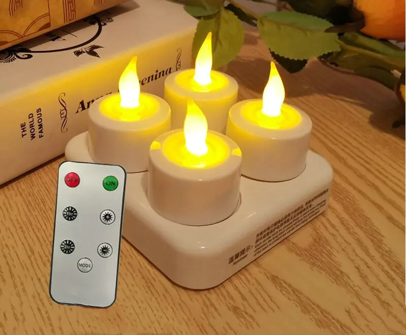 Remote controlled Set of 4 LED Rechargeable Tea Light Tealight Candle Lamp 7key w/Timer Wedding Christmas Bar Home Decoration
Remote controlled Set of 4 LED Rechargeable Tea Light Tealight Candle Lamp 7key w/Timer Wedding Christmas Bar Home Decoration
