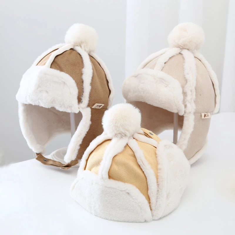 Winter Thicken Warm Baby Hats Kids Girls Boys Suede Fabric Casual Ear Protection Caps
Winter Thicken Warm Baby Hats Kids Girls Boys Suede Fabric Casual Ear Protection Caps