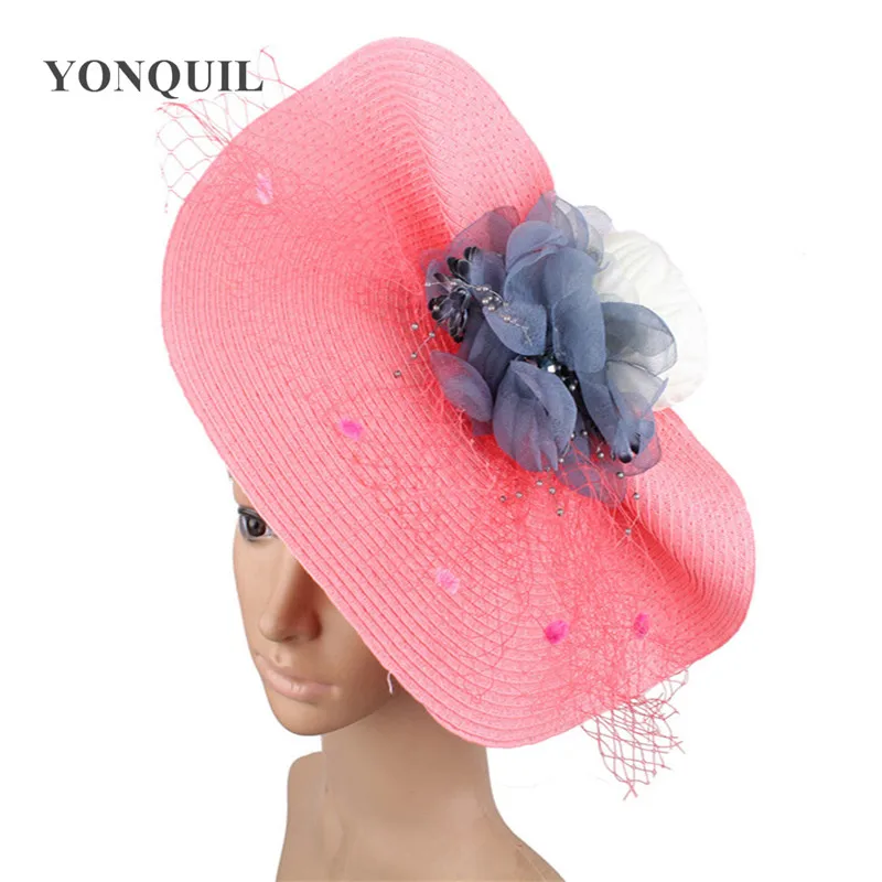 Veils Royal Race Hat Big Derby Fascinators Women Beauty Silk Flower Hair Accessories With Party Church Feather Mesh Headwear
Veils Royal Race Hat Big Derby Fascinators Women Beauty Silk Flower Hair Accessories With Party Church Feather Mesh Headwear