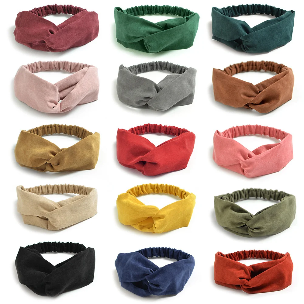 Fashion Headband Hair Accessories Cross Knot Elastic Hair Bands Vintage Suede Women Grils Soft Solid Printed Headband hair band
Fashion Headband Hair Accessories Cross Knot Elastic Hair Bands Vintage Suede Women Grils Soft Solid Printed Headband hair band