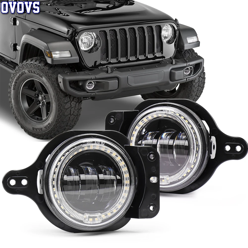 2 Pcs 4 Inch JL Front Bumper White Halo Angel Eyes Led Fog Light For Jeep-Wrangler JL 2018 +
2 Pcs 4 Inch JL Front Bumper White Halo Angel Eyes Led Fog Light For Jeep-Wrangler JL 2018 +