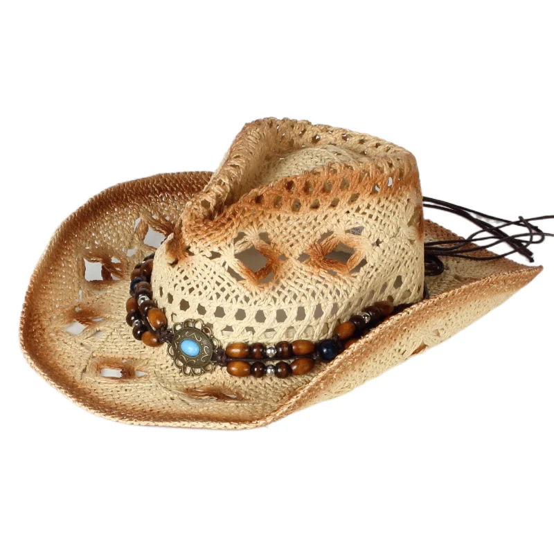 Gradually Changing Color Western Cowboy Hats Hollow Outdoor Breathable Hand Knitted sunshade Straw Hat for men women
Gradually Changing Color Western Cowboy Hats Hollow Outdoor Breathable Hand Knitted sunshade Straw Hat for men women