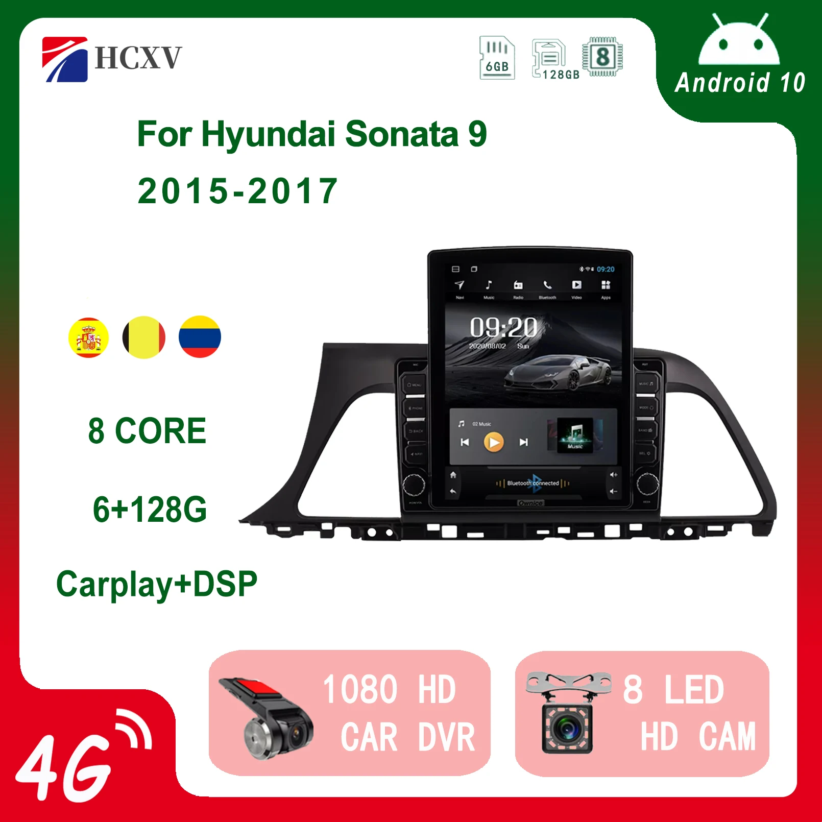 Автомобильный радиоплеер HCXV, Android, Tesla Style Vertical для Hyundai Sonata 9 9,7 ''Carplay, мультимедийный плеер, динамики, GPS-навигация
Автомобильный радиоплеер HCXV, Android, Tesla Style Vertical для Hyundai Sonata 9 9,7 ''Carplay, мультимедийный плеер, динамики, GPS-навигация