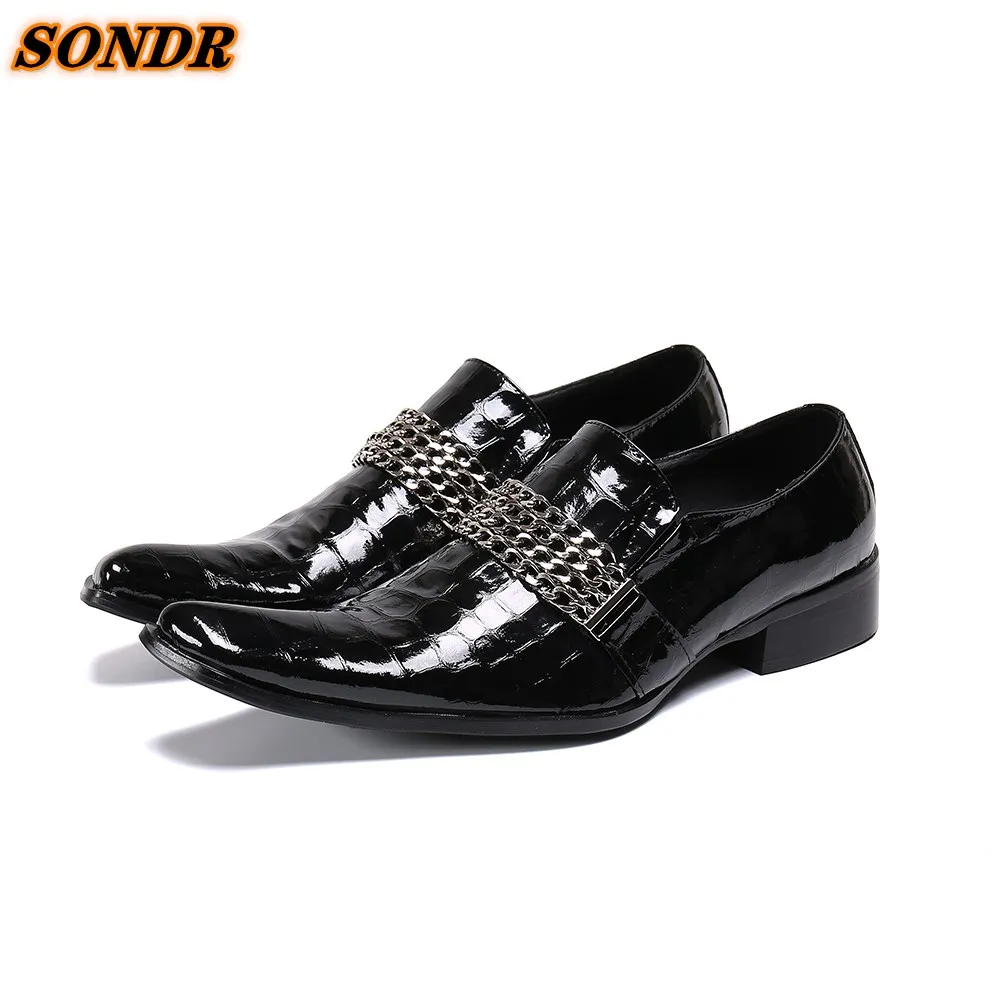 Brand Full Grain Genuine Leather Business Men Dress Shoes Retro Patent Leather Oxford Shoes For Men EUro Size 38-47
Brand Full Grain Genuine Leather Business Men Dress Shoes Retro Patent Leather Oxford Shoes For Men EUro Size 38-47