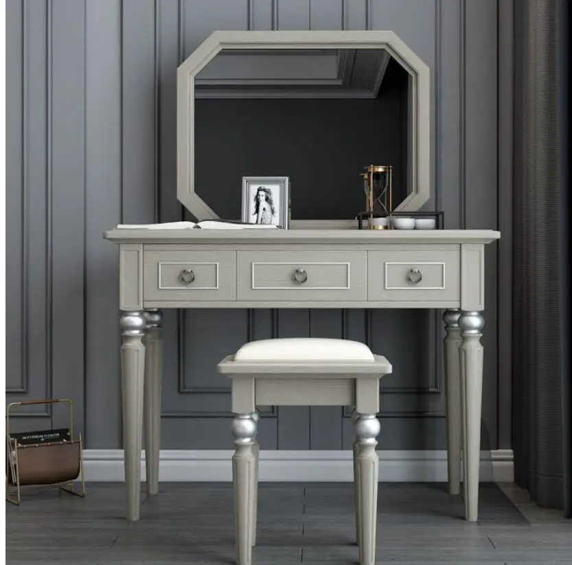 Light luxury modern simple solid wood makeup table makeup stool combination dressing table makeup mirror small apartment bedroom
Light luxury modern simple solid wood makeup table makeup stool combination dressing table makeup mirror small apartment bedroom