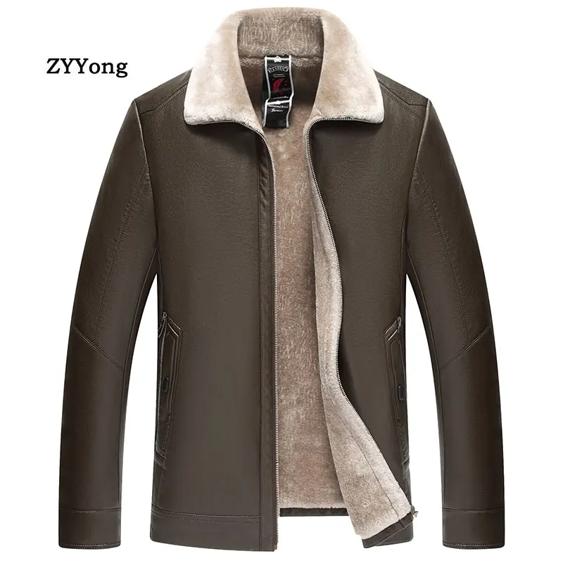 Leather Jacket Men Winter Jacket Black Fleece Parka Coat Overcoat Plus Velvet Warm Fur Collar Large Size Soft PU Outwear
Leather Jacket Men Winter Jacket Black Fleece Parka Coat Overcoat Plus Velvet Warm Fur Collar Large Size Soft PU Outwear