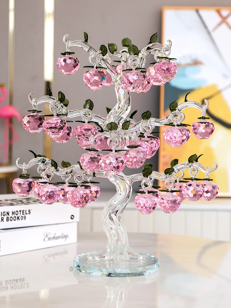 TT Pink Crystal Apple Tree Decoration Moving Gift Moving into the New House Light Luxury High-End Modern Decorations
TT Pink Crystal Apple Tree Decoration Moving Gift Moving into the New House Light Luxury High-End Modern Decorations