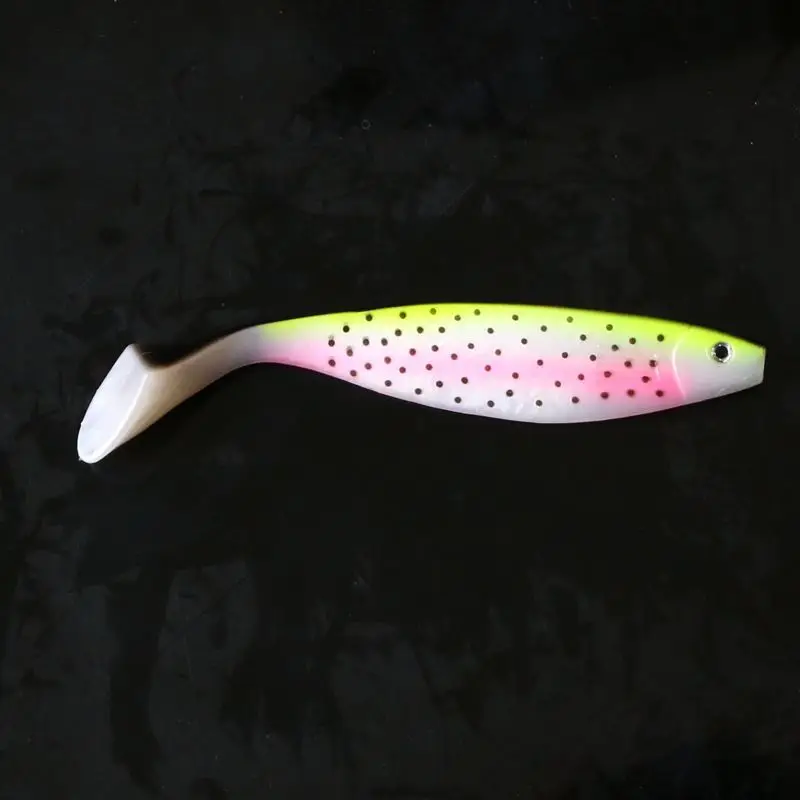 Swimbait cola de paleta en acción