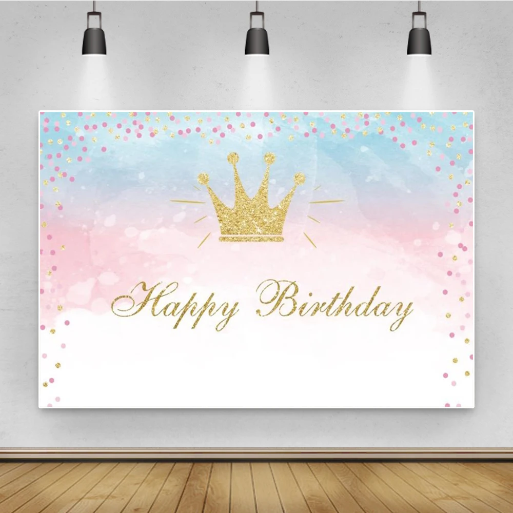 Laeacco Gold Crown Baby Birthday Party Polka Dots Portrait Poster Photography Backdrops Photo Backgrounds For Photo Studio
Laeacco Gold Crown Baby Birthday Party Polka Dots Portrait Poster Photography Backdrops Photo Backgrounds For Photo Studio