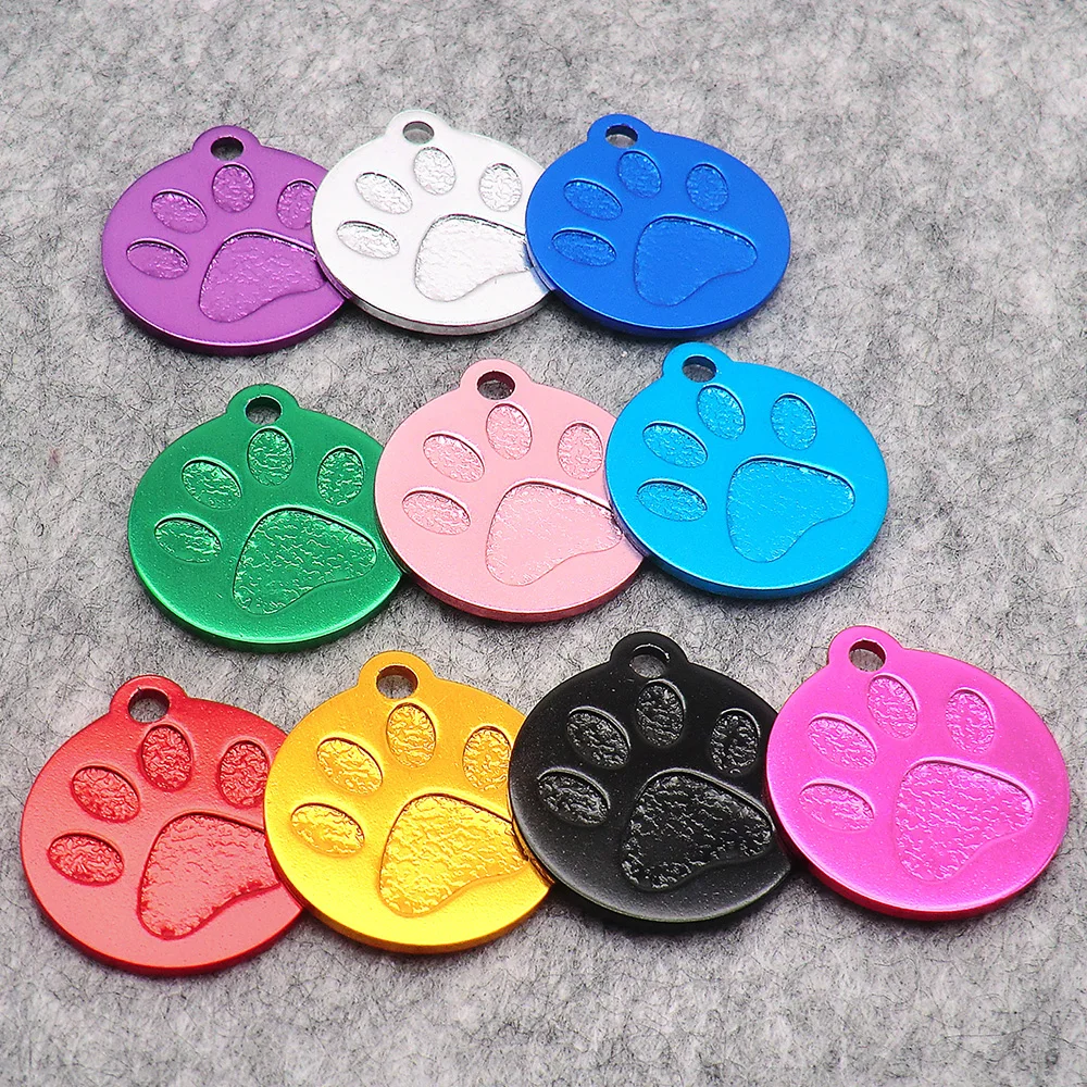 Wholesale 100Pcs Paw Personalized Engrave Text Pet ID Tags Dog Cat ID Tag Claw Plate Customized Name Address Dog Accessories
Wholesale 100Pcs Paw Personalized Engrave Text Pet ID Tags Dog Cat ID Tag Claw Plate Customized Name Address Dog Accessories