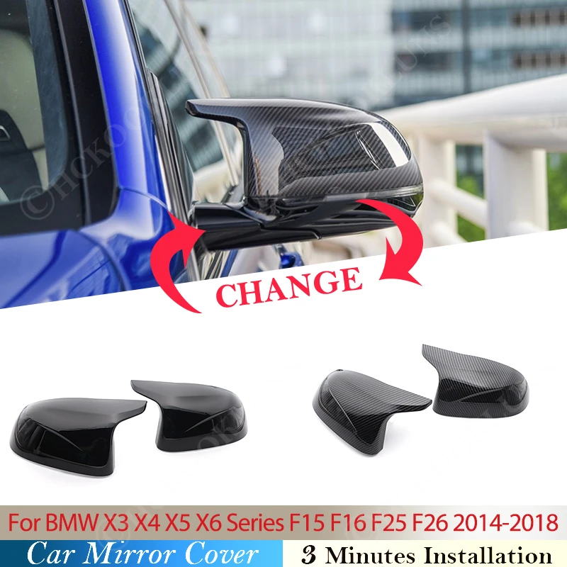 High Quality For BMW F15 X5 F16 X6 F25 X3 F26 X4 2014 2015 2016 2017 2018 Car Side Wing Mirror Cover Rear View Caps Carbon Black
High Quality For BMW F15 X5 F16 X6 F25 X3 F26 X4 2014 2015 2016 2017 2018 Car Side Wing Mirror Cover Rear View Caps Carbon Black