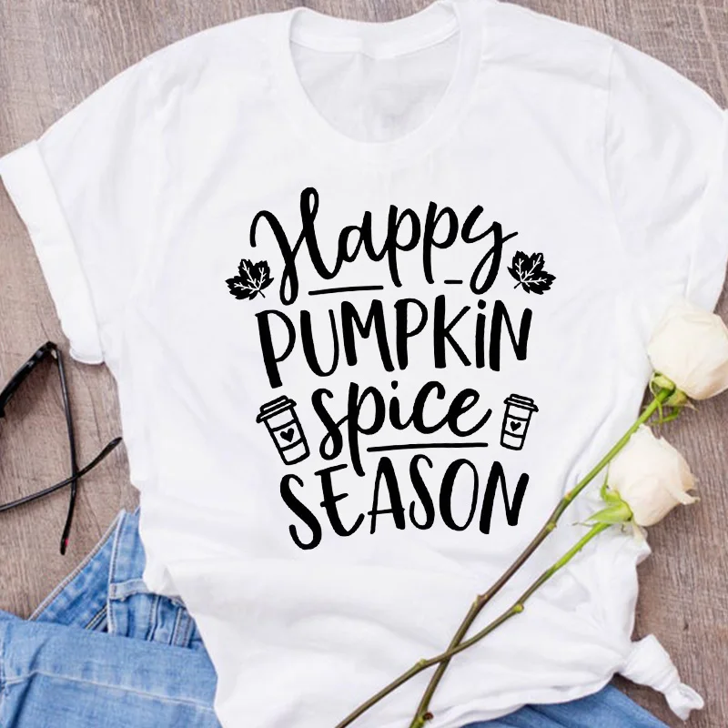Women Graphic Letter Pumpkin Spice Thanksgiving Autumn Fall Halloween Clothes Lady Tees Tops Female T Shirt Womens T-Shirt
Women Graphic Letter Pumpkin Spice Thanksgiving Autumn Fall Halloween Clothes Lady Tees Tops Female T Shirt Womens T-Shirt
