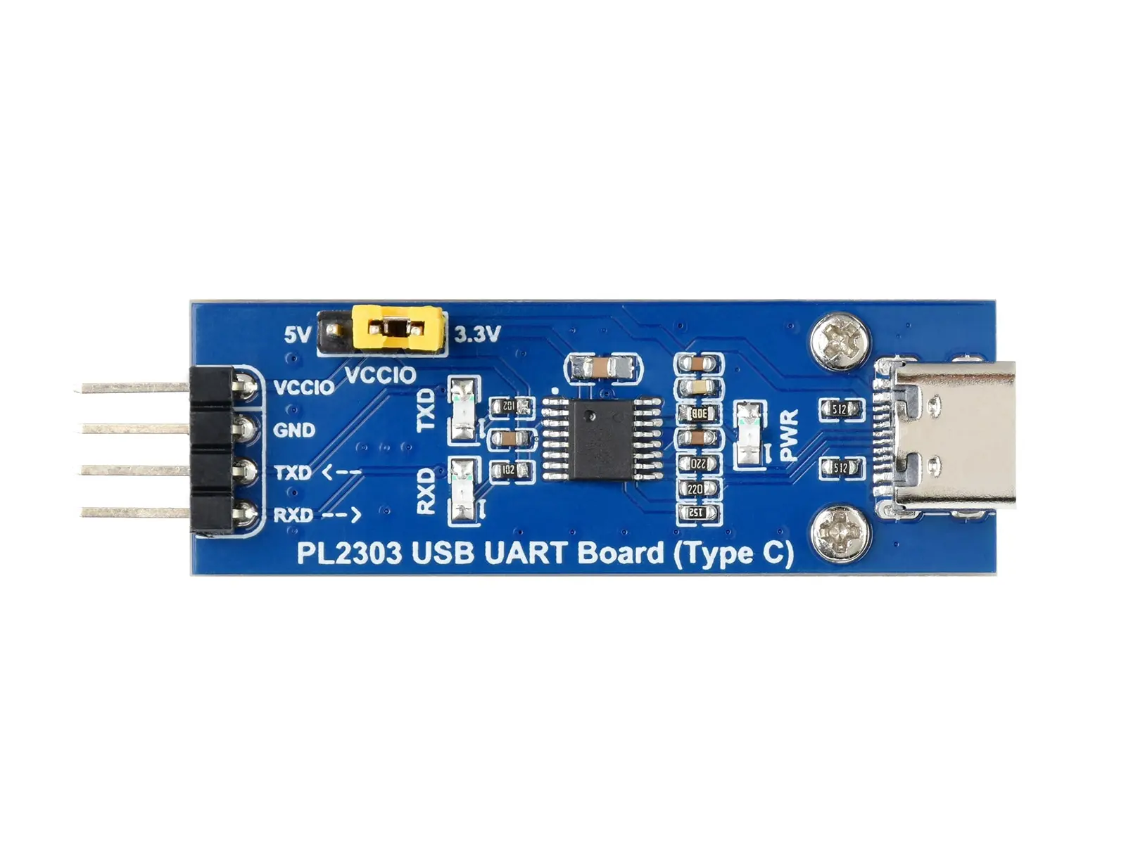 PL2303 USB UART Board (Type C), USB To UART (TTL) Communication Module, USB-C Connector, Supports windows
PL2303 USB UART Board (Type C), USB To UART (TTL) Communication Module, USB-C Connector, Supports windows