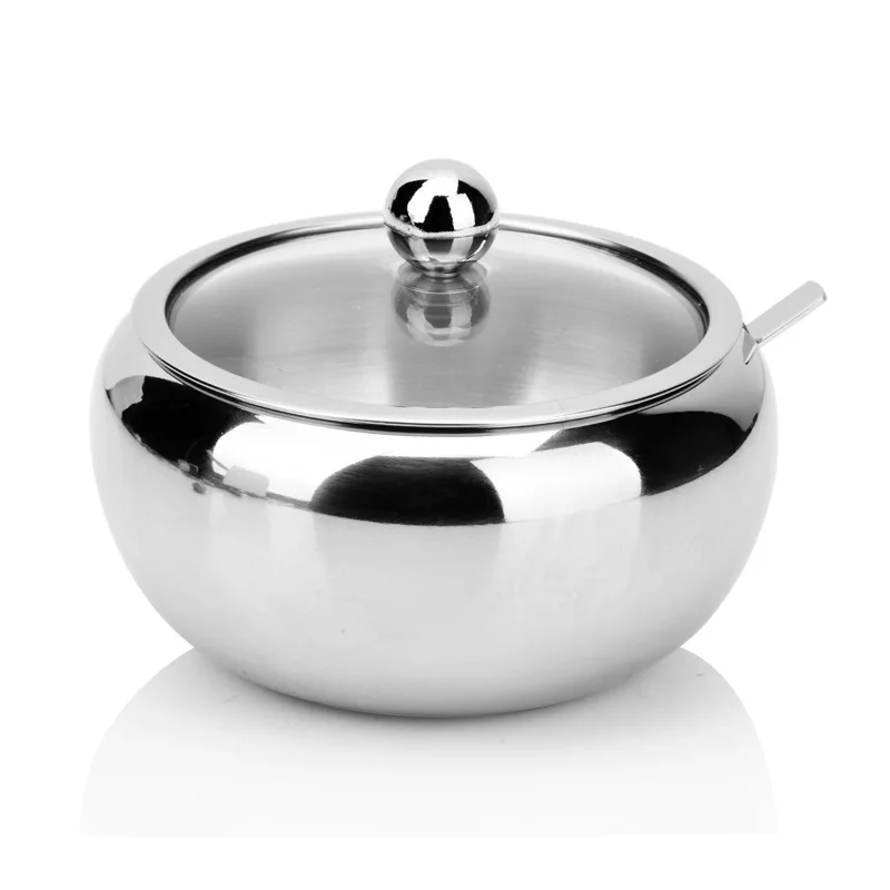 Kitchen Stainless Steel Sugar Bowl With Lid And Spoon Portable Sugar Box Container Cooking Sugar Seasoning Jar Storage Tools
Kitchen Stainless Steel Sugar Bowl With Lid And Spoon Portable Sugar Box Container Cooking Sugar Seasoning Jar Storage Tools