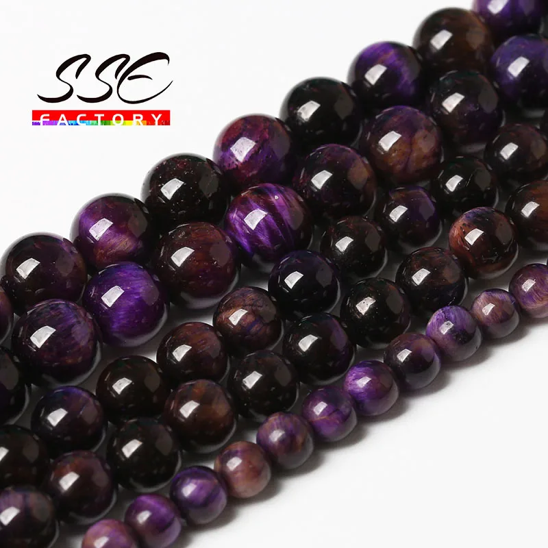 Natural Purple Tiger Eye Stone Beads Round Loose Spacers Beads For Jewelry Making DIY Bracelet Accessories 6 8 10 12 14mm 15''
Natural Purple Tiger Eye Stone Beads Round Loose Spacers Beads For Jewelry Making DIY Bracelet Accessories 6 8 10 12 14mm 15''