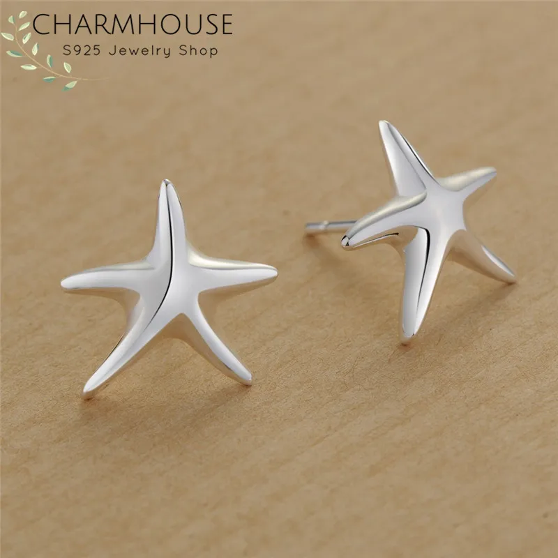 925 Sterling Silver Earrings for Women Cute Sea Star Stud Earing Brincos Femme Fashion Jewelry Accessories Wholesale Party Gifts
925 Sterling Silver Earrings for Women Cute Sea Star Stud Earing Brincos Femme Fashion Jewelry Accessories Wholesale Party Gifts